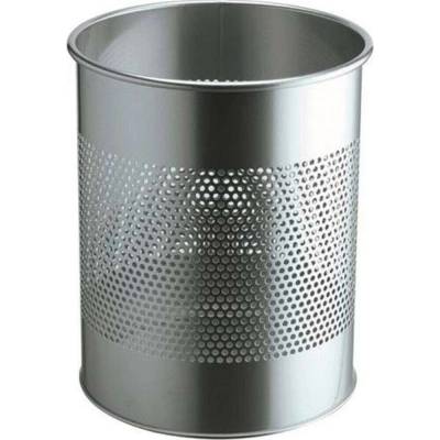 Durable Kovový kôš na papier 15 l, strieborný