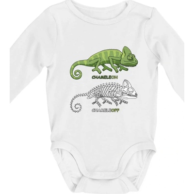 ChameleON_OFF Hana creative) Body dojčenské s dlhým rukávom dlouhý rukáv biele