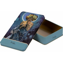 Plechová dóza Alfons Mucha - The Moon 24×14×4 cm