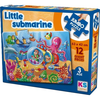 KS Games Пъзел KS Games от 12 XXL части - Малка Подводница (JP31006)