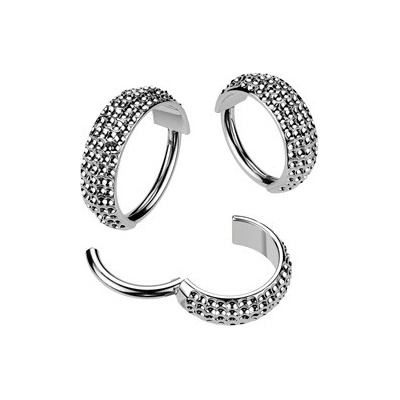 Šperky4U Segment kruh helix cartilage tragus piercing titan TIT1393-1208