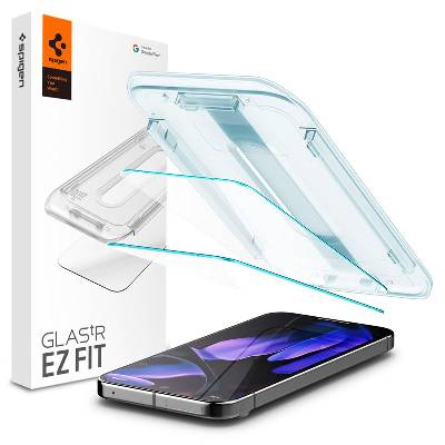 Glas. tR EZ Fit Tempered Glass 2 Pack - 2 броя стъклени защитни покрития за дисплея на Google Pixel 9, Google Pixel 9 Pro (прозрачен)