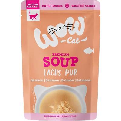 WOW Cat Adult Soup Lososová 40 g