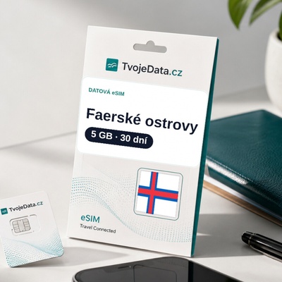 eSIM Faerské ostrovy 5 GB / 29 dní