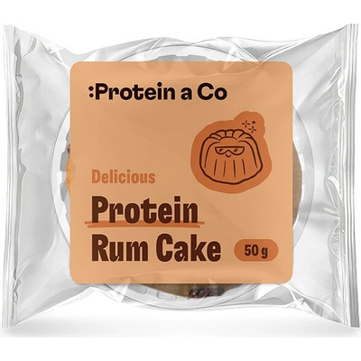 ProteinaCo Proteínová rumová tortička s čokoládovými kúskami 50 g