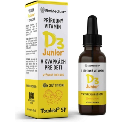 EkoMedica Vitamín D3 Junior v kvapkách 30 ml