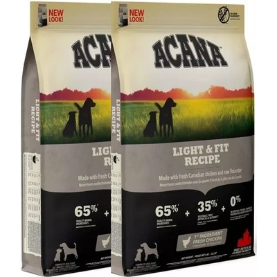 Acana Light & Fit Recipe 2 x 11,4 kg