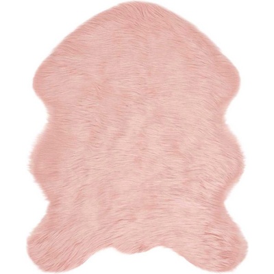 vidaXL Изкуствен овчи килим Tafalla Розово 50 x 80 cm Полиестер (42021562)