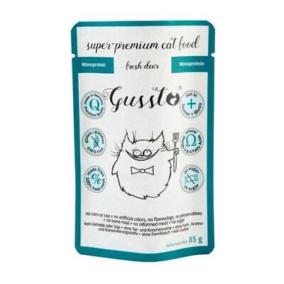 GUSSTO Fresh Deer čerstvý jeleň, monoproteínová krmivo 85 g