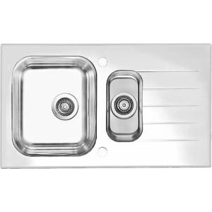 Alveus Мивка от неръждаема стомана Alveus Glassix 20 - бяла 86x50 см (1100016) Мивка за вграждане