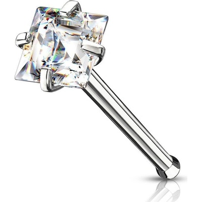 Šperky4U piercing do nosu čtvereček N0133C