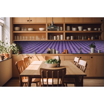 DIMEX ART s. r. o Фототапет за кухня - връзка от лавандула 420 x 60 см