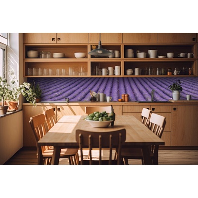 DIMEX ART Фототапет за кухня - връзка от лавандула 420 x 60 см