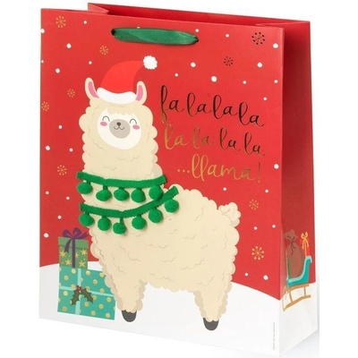 Dárková taška Legami Christmas Gift Bag - Large - Llama