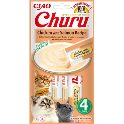 Churu cat mäsové pyré kura losos 56 g