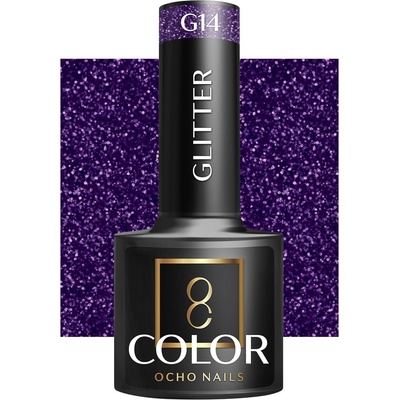 Ocho Nails lak na nechty s trblietkami G14 5 g