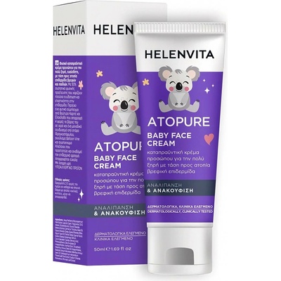 Atopure Baby Face Cream Helenvita Atopure Detský pleťový krém 50 ml