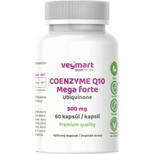 Vegmart Koenzým Q10 MEGA Forte ubiquinón 500 mg 60 kapsúl