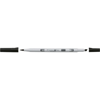 Tombow Маркер алкохолен ABT PRO Dual четка N15 черен (ABTP-N15)