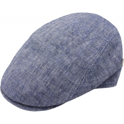 Fiebig Headwear since 1903 Pánská lněná letní bekovka Fiebig since 1903 modrá