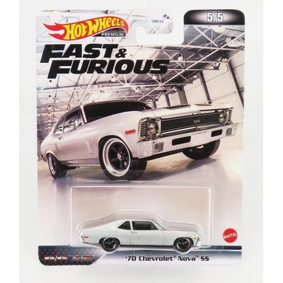 Mattel hot wheels Chevrolet Nova Ss Coupe 1970 Fast & Furious Silver 1:64