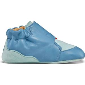 Affenzahn Детски обувки barefoot Affenzahn Kid's Krabbelschuh Leder Crawly Barefoot shoes - Shark / Blue - размер 20/21 (EU) (702-3538-0413)