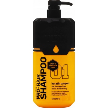 Nishman Hair Shampoo keratínový šampón pre poškodené vlasy 1250 ml