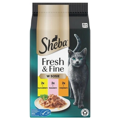 SHEBA Fresh & Fine sáčky 6x50 g