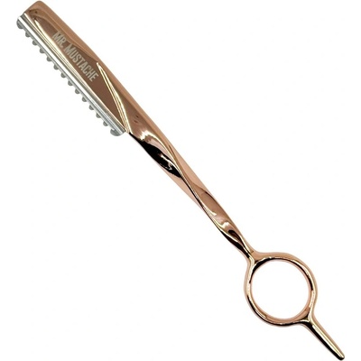 Mr. Mustache Styling Razor Rose Gold Hair Thinning Razor
