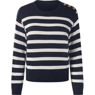 esmara Dámský pletený svetr s BIO bavlnou navy modrá – Zboží Dáma