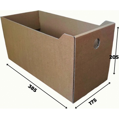 Karton Pak Úložný box Eko karton 18 x 40 x 21 cm přírodní