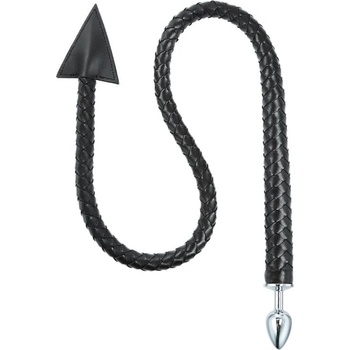 Image 1 of LATETOBED BDSM Line Weave Devil Tail Butt Plug Black