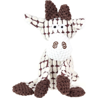 animALL Dog koza kostkovaná plyš 23 cm
