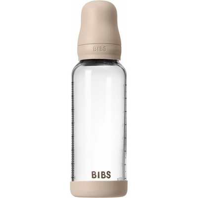 Bibs antikoliková sklenená fľaša so silikon cumlíkom Blush 240ml