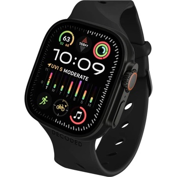 Decoded Silicone Ares Splice Band for AppleWatch 44/46/49 mm - Black (K-D26AWS46ABS2BK)