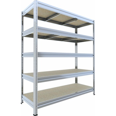 Biedrax Regál 60 x 200 x 177 cm 5 polic pozink