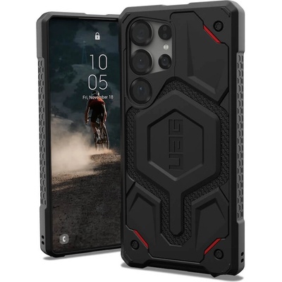 Urban Armor Gear Gear Monarch Pro Kevlar Case - удароустойчив хибриден кейс с MagSafe за Samsung Galaxy S25 Ultra (черен-кевлар)