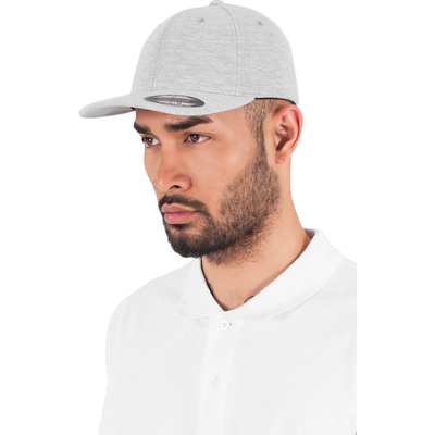 Urban Classics Шапка с козирка в сиво Flexfit Double JerseyUB-6778-00474 - Сив, размер L/XL