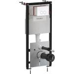 Omnires Комплект казанче за WC с рамка Omnires StrongFrame и бутон Minimal, бяло гланцирано (STFWC1M-RBP)