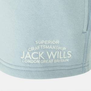 Jack Wills Къси панталони Jack Wills Bea Sweatshorts - Soft Blue - sportihobi - 89,95 лв