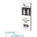 Adata ACA2AL-100CM-CSV USB Typ C - USB 2.0 480Mb/s, 1m, stříbrný