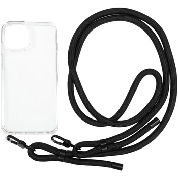 Mobile Origin Калъф Mobile Origin Lanyard, съвместим с iPhone 14 Clear (LYC-S-CLR-14) (LYC-S-CLR-14)