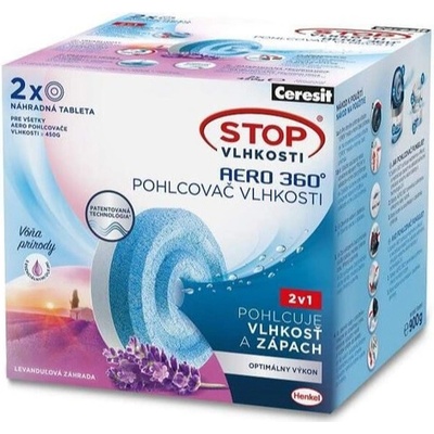 Stop vlhkosti Ceresit tablety AERO 2x450g rel. levand. CSVAEROTBLLE