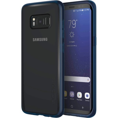 Incipio Octane Pure Case - удароустойчив хибриден кейс за Samsung Galaxy S8 (син-прозрачен)