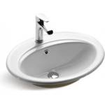 Inter Ceramic Порцеланов умивалник за баня Гоя, за вграждане в плот 56х49 (icc 5547)