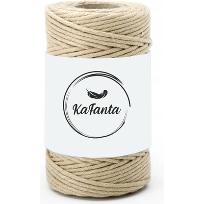 Macrame priadza KaFanta PREMIUM 2mm/50m - cappuccino