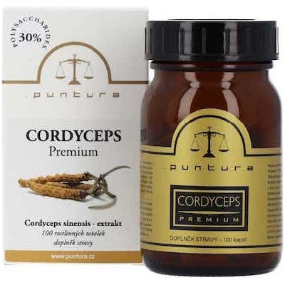 Puntura Cordyceps Extrakt 500 mg 100 rostlinných tobolek