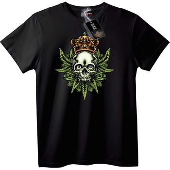 NOONEBRAND Тениска Черепът Крал с Корона - XS, Black