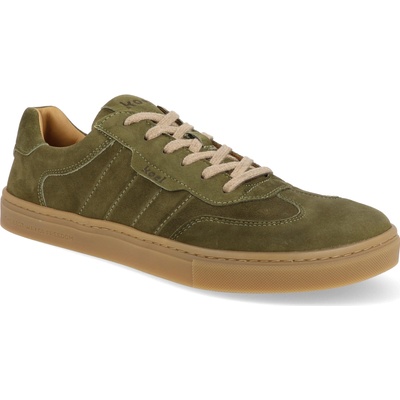 Koel Barefoot pánske tenisky Hugh Suede Olive zelené