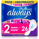 Always Platinum Super Size 2 санитарни кърпи 26 бр
